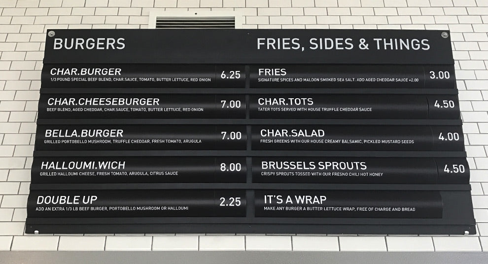 Cafe Menu Sign