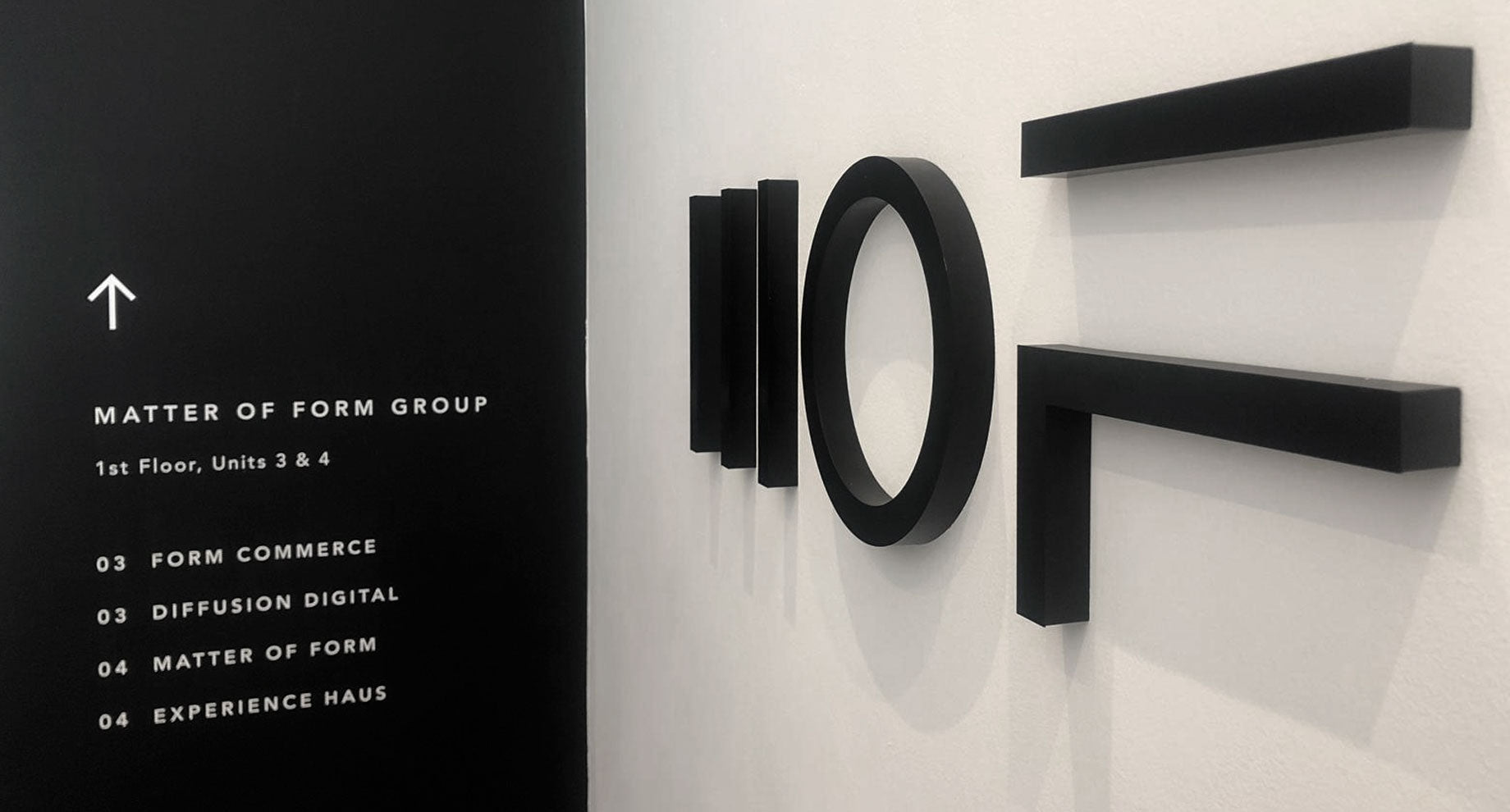 cool wayfinding office sign
