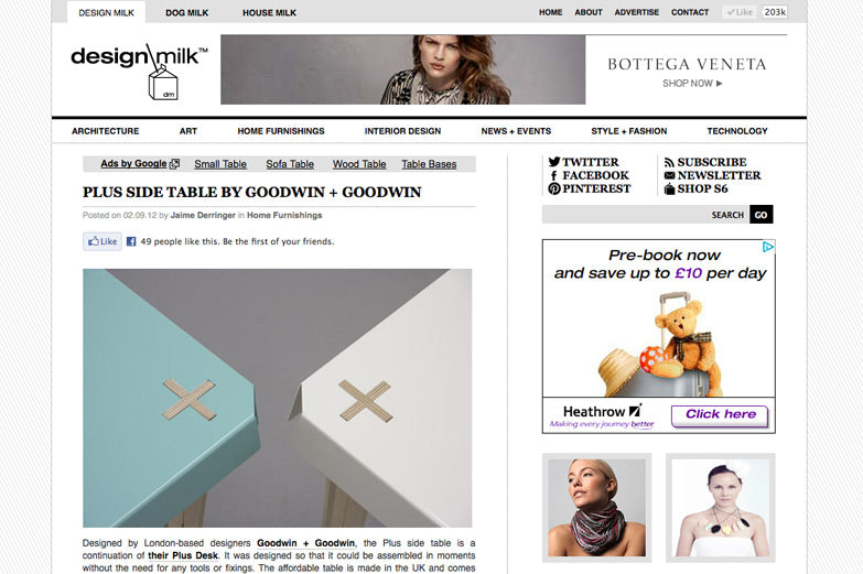 Design Milk Plus Tables