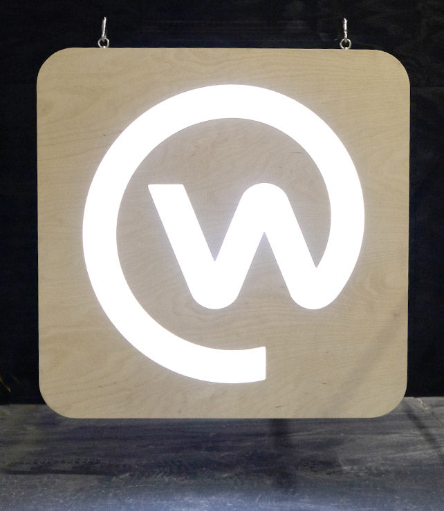 Facebook Workplace Plywood Sign