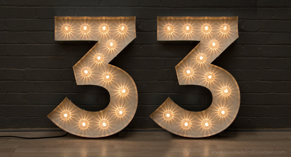 fairground lights numbers