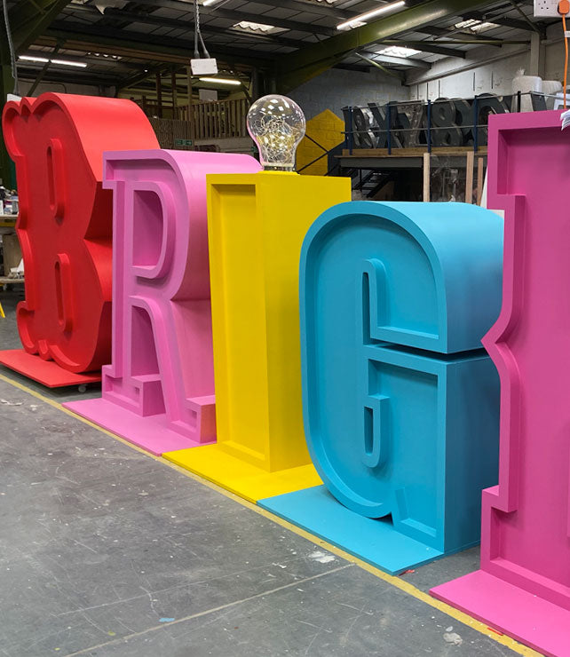 Giant circus letters Brighton