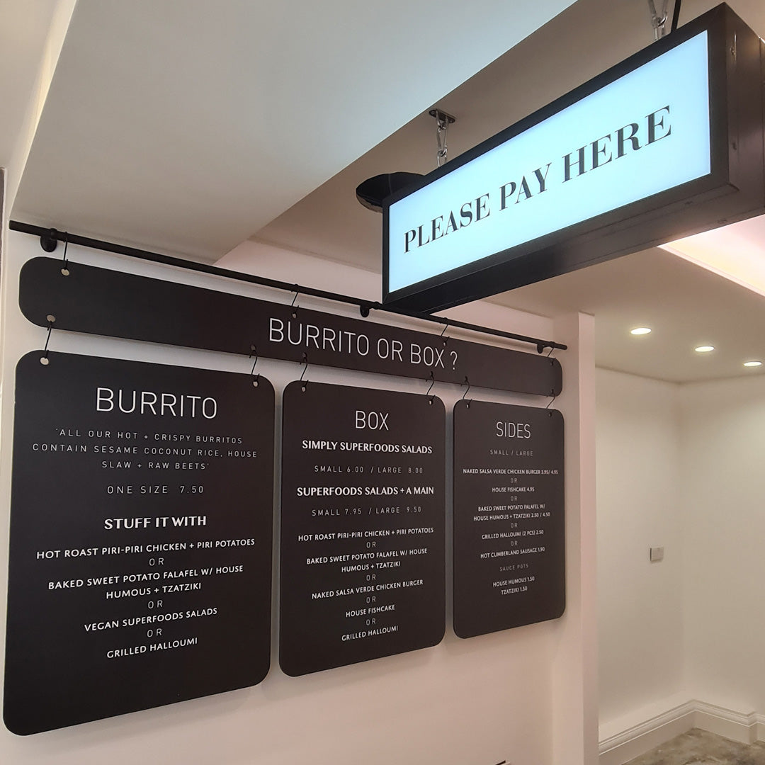Hanging Menu Boards