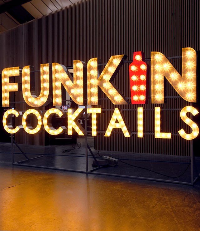 Illuminated Cocktail Sign