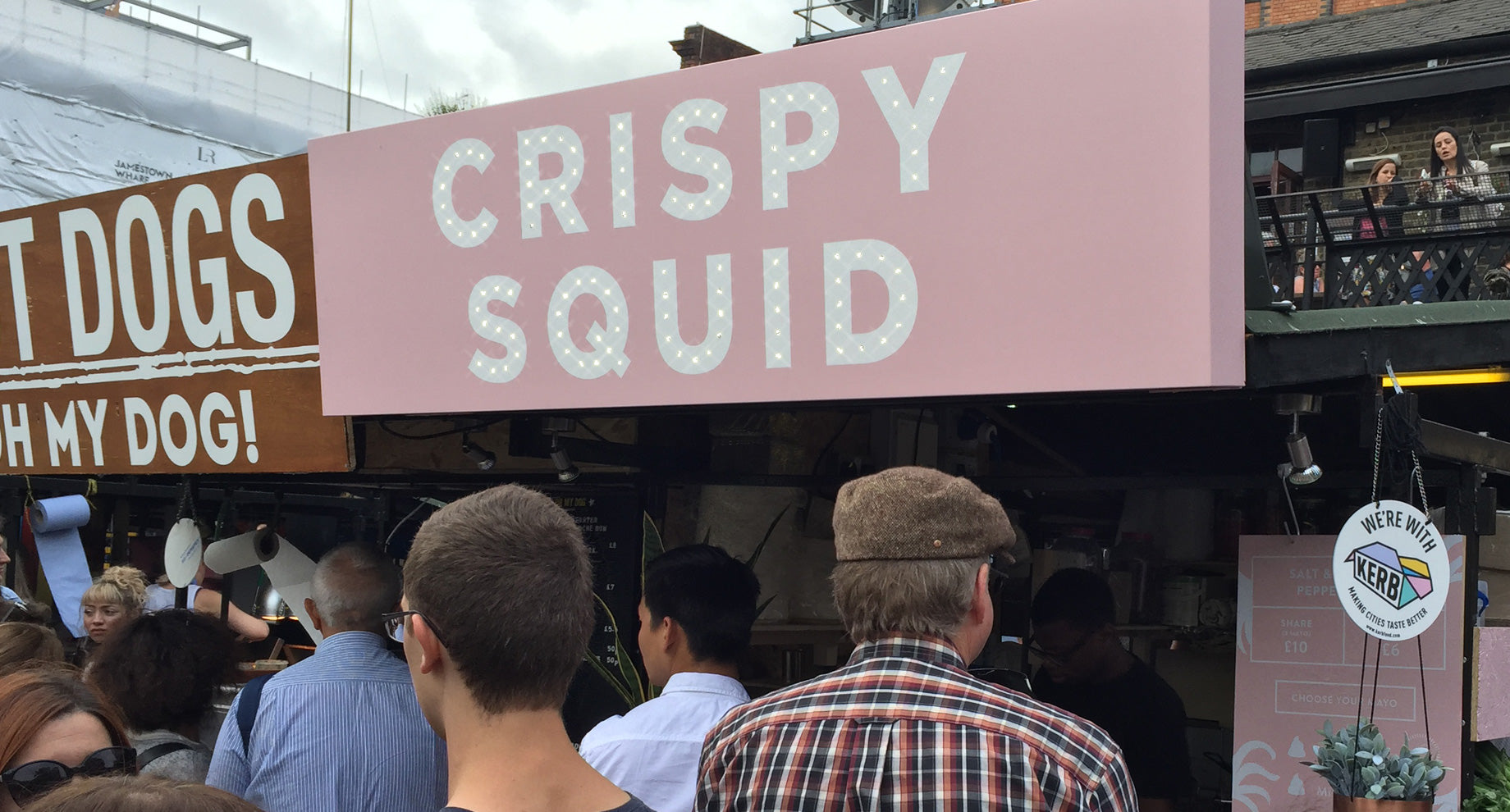 Street food sign