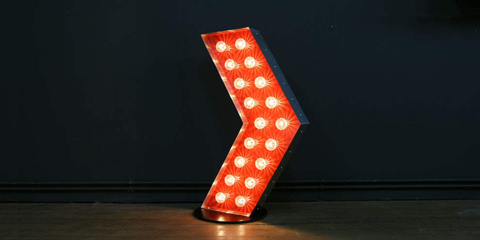 Light up bulb logo