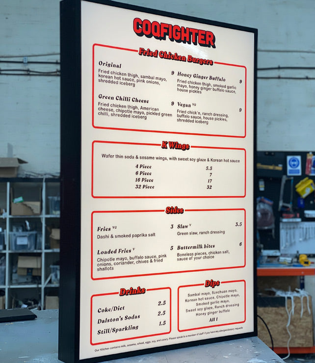Illuminated Menu
