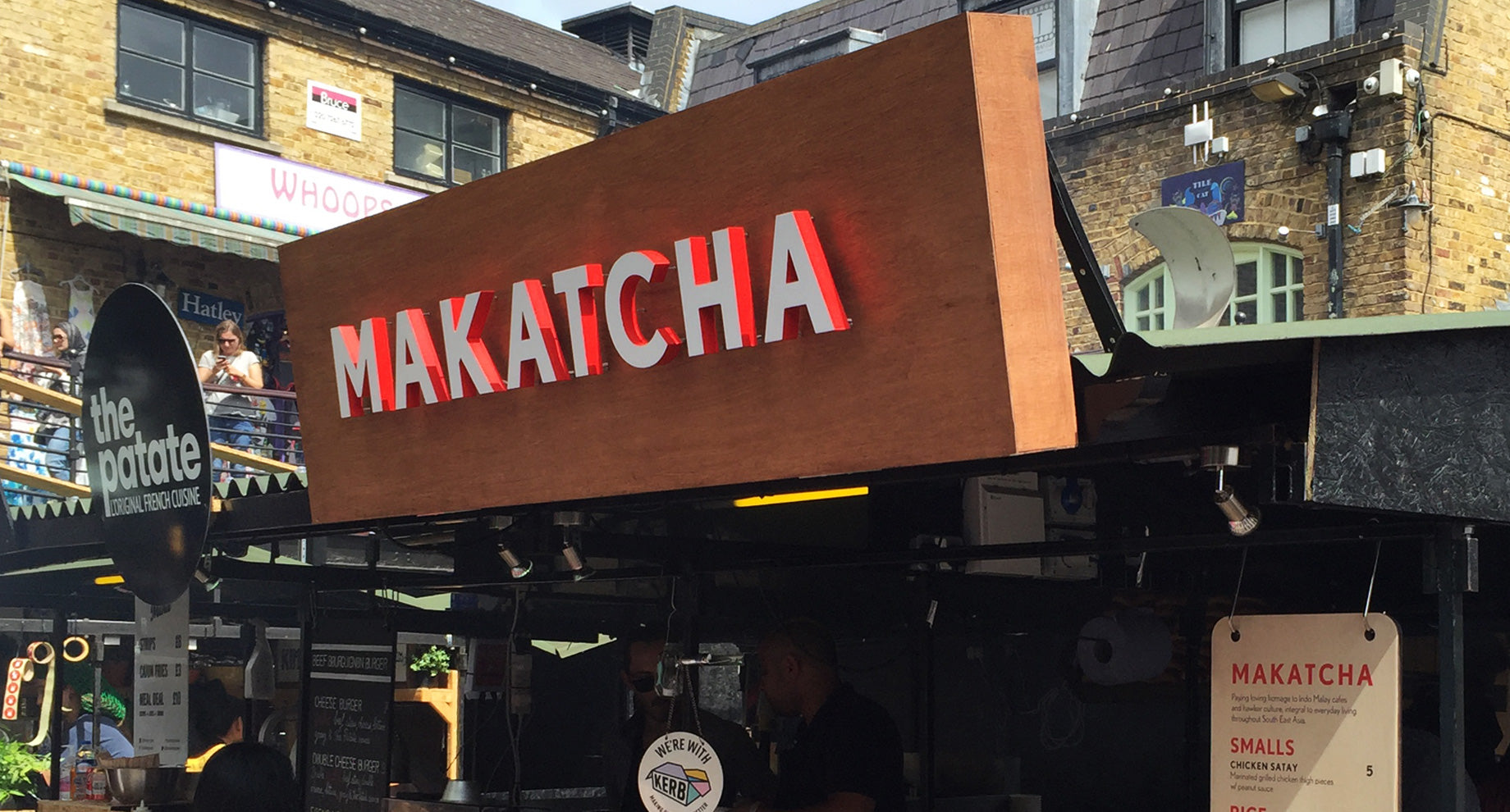 Street food sign