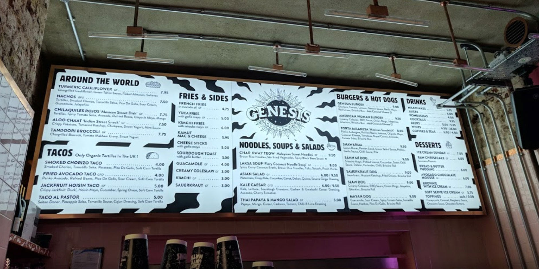 Menu Light Box