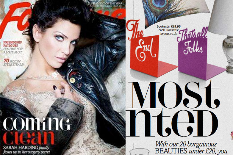 Fabulous Magazine bookends
