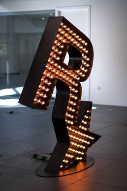 Vintage bulbs sign