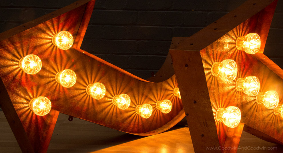 rust arrow lights