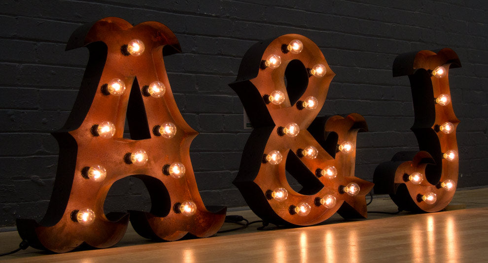 Rust Light Letters