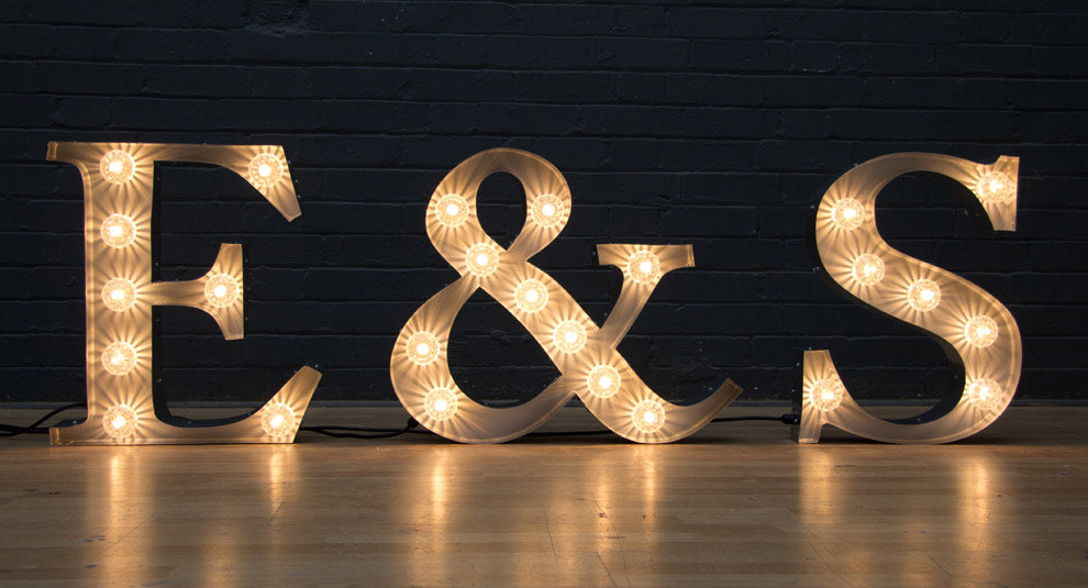 serif bulb letters