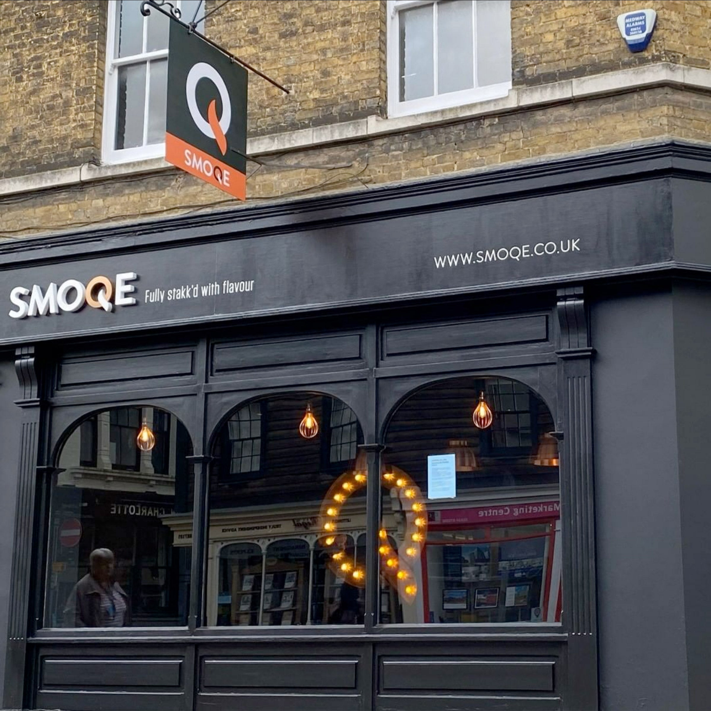 Smoque Restaurant Signage