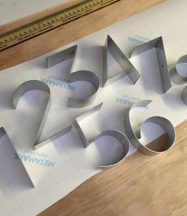 Bent Metal Letters