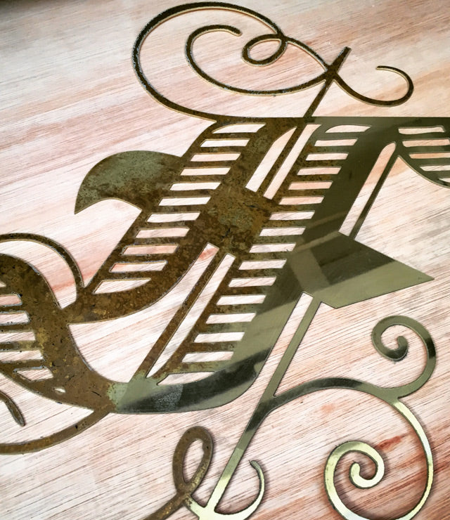 Brass Letter