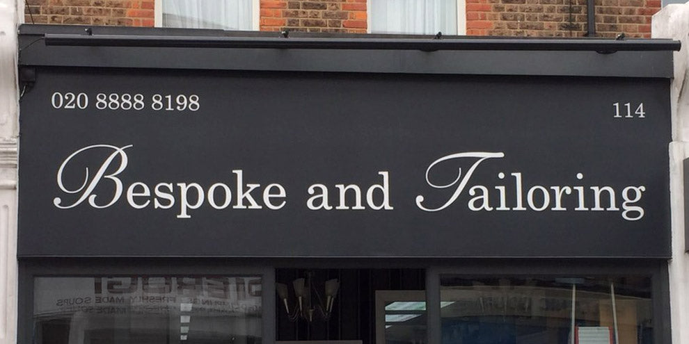 Sign writing fascia