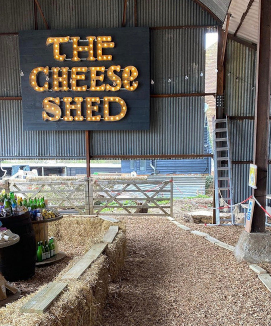 The Cheese Shed - light up letters