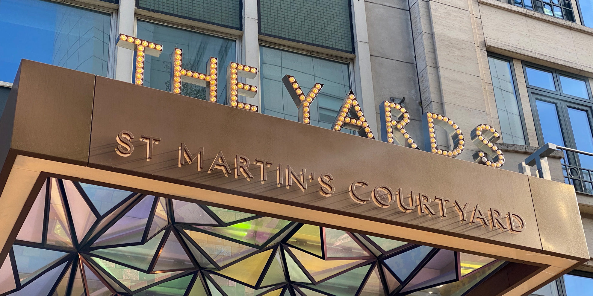 The Yards light up letters