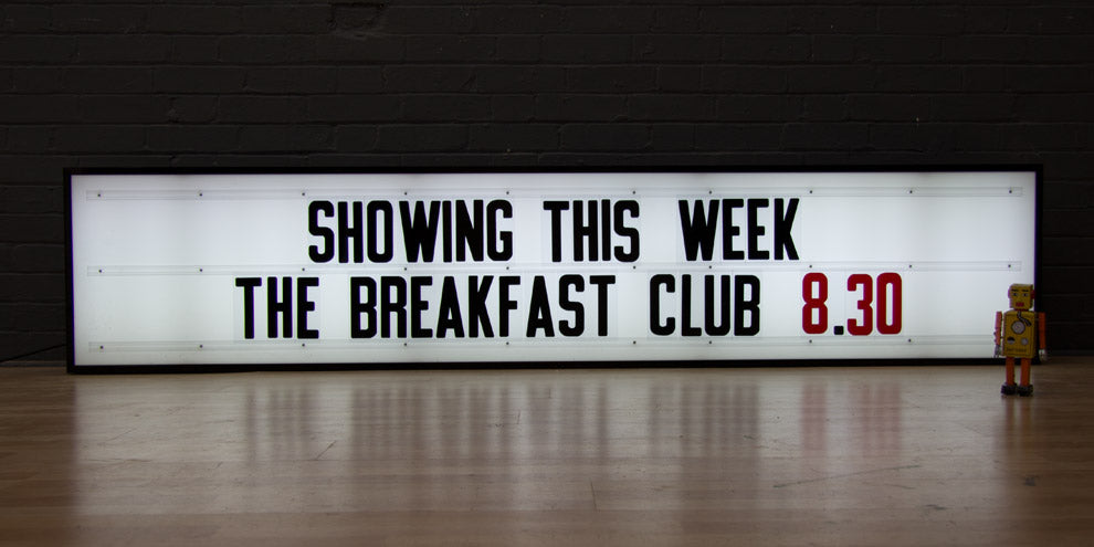 vintage cinema sign
