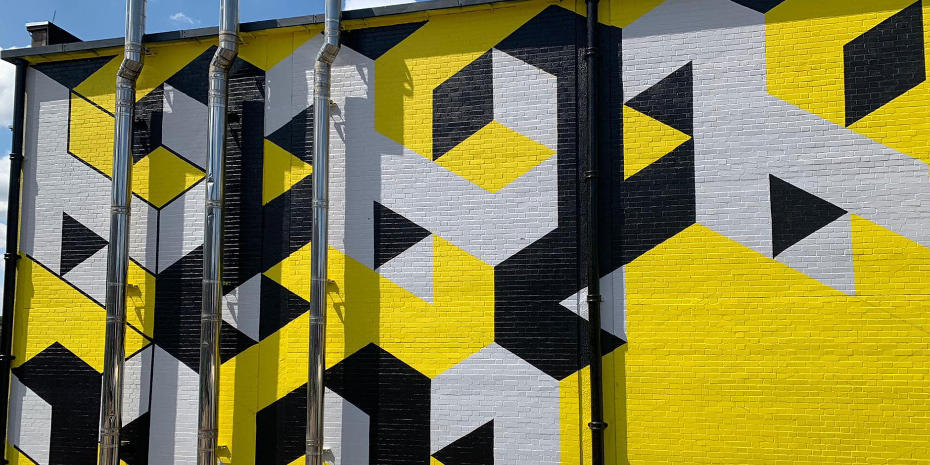 Geometric Wall Mural, london