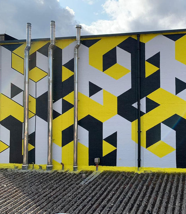 Geometric Wall Mural, london